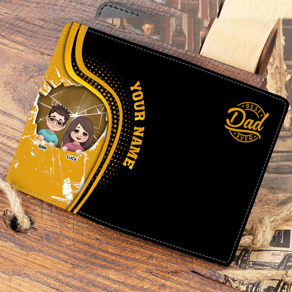 Best Dad Ever - Personalized Father Passport Holder