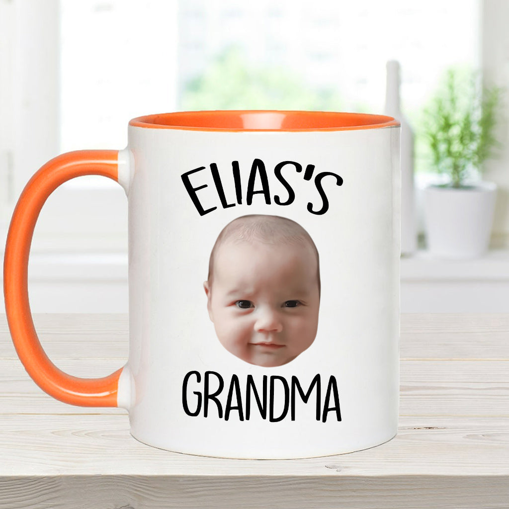 Custom Baby/Kid Face - Personalized Newborn Accent Mug