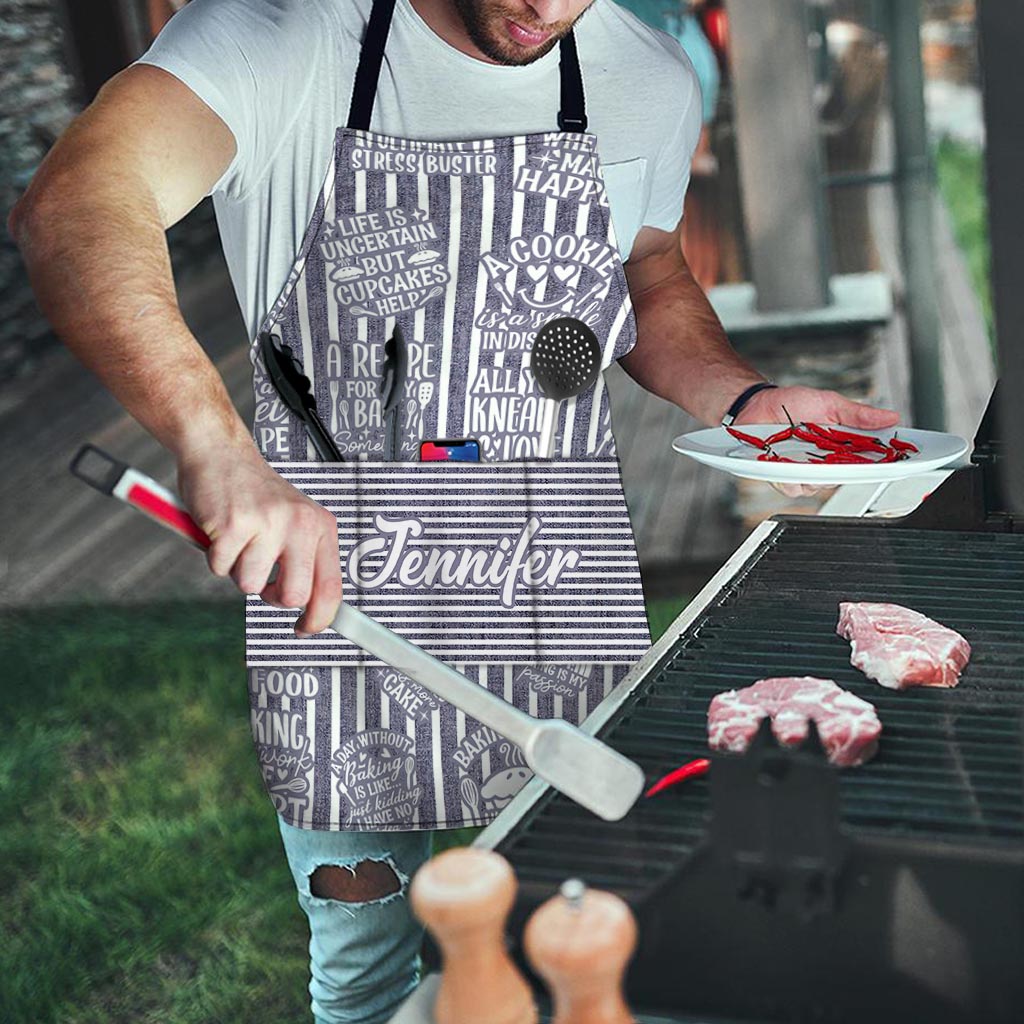 Baking Is A Work Of Heart - Personalized Baking Apron