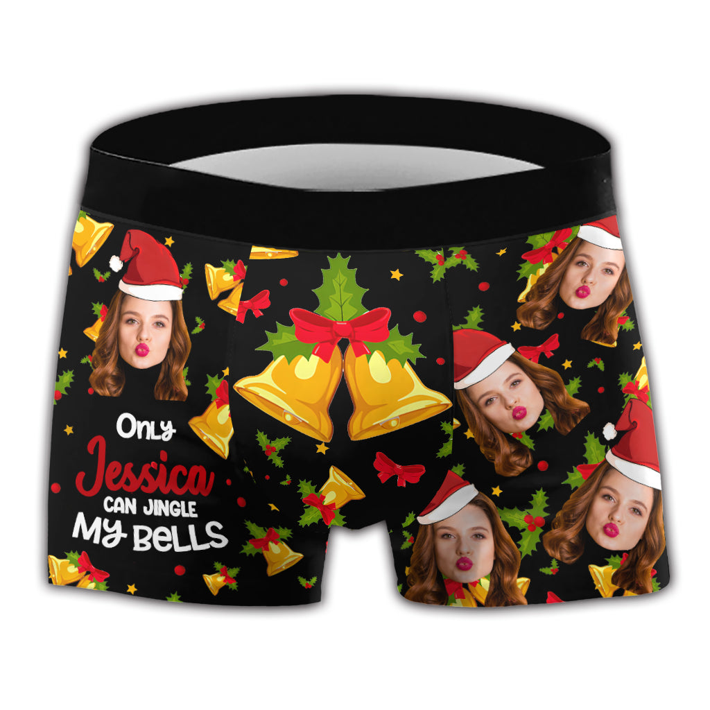 Jing My Bells - Personalized Couple Men Boxer Briefs