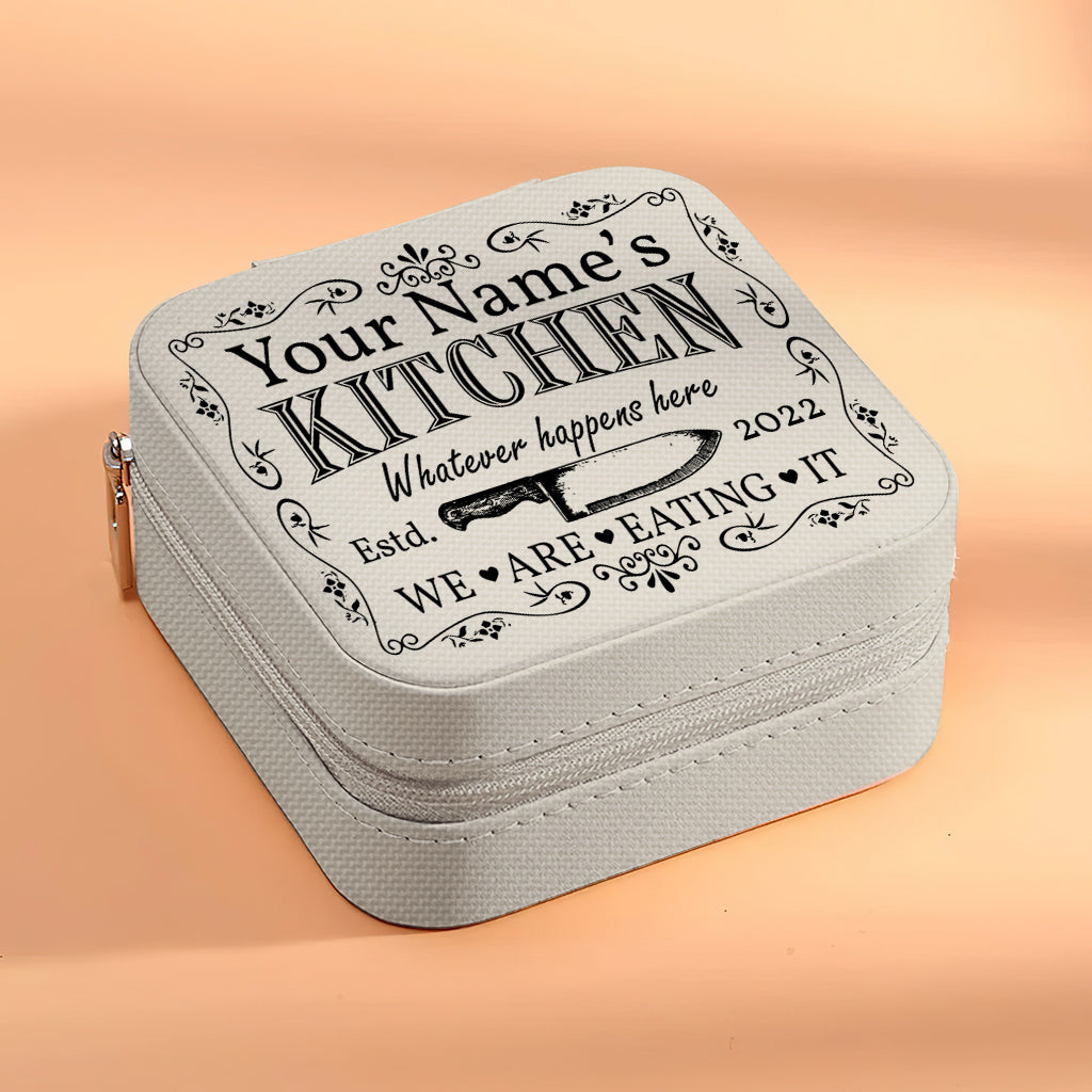 Whatever Happens Here We're Eating It - Personalized Cooking Jewelry Box