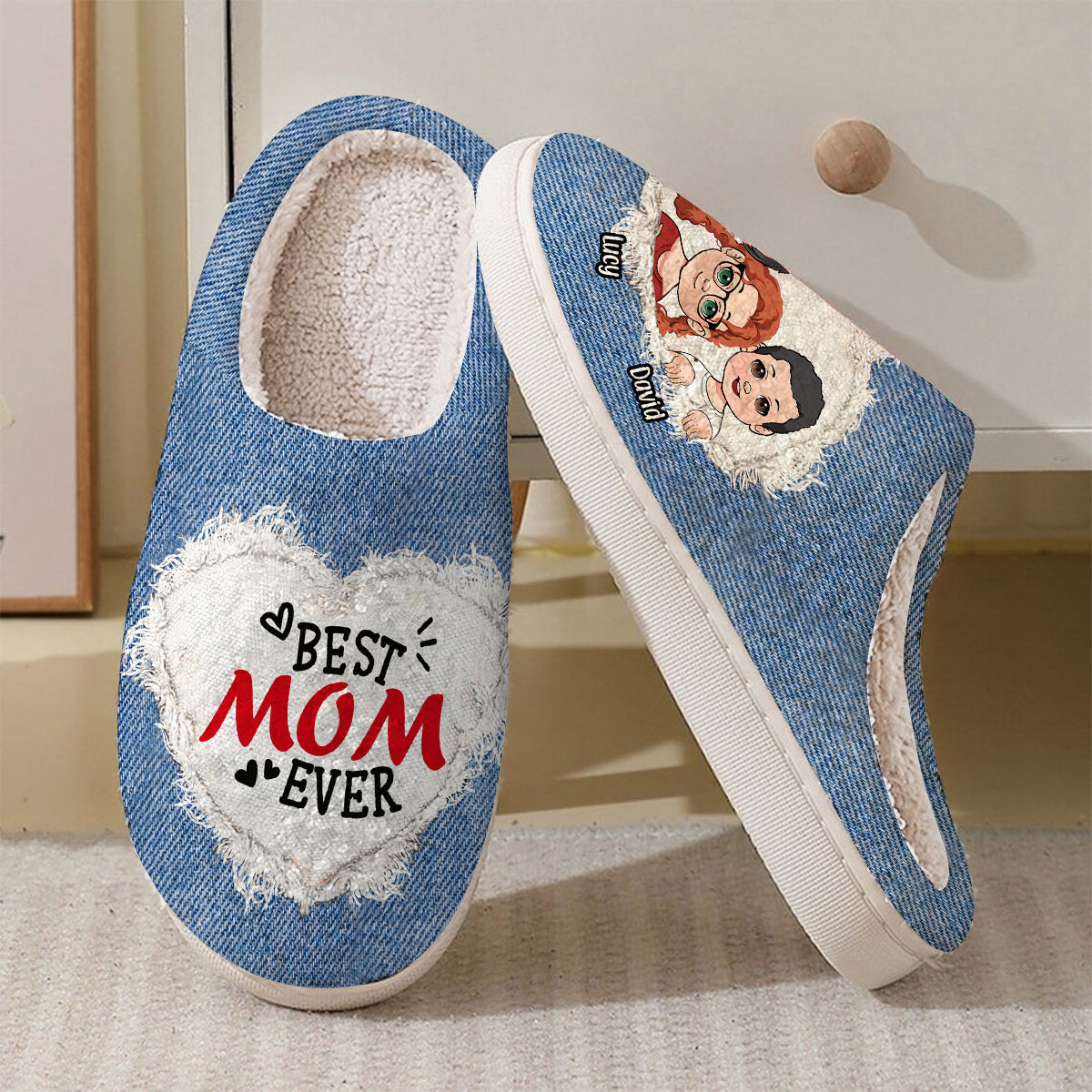 Best Mom Ever - Personalized Mother Slippers