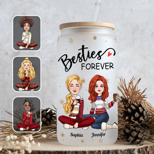 Bestie Forever - Personalized Bestie Can Glass