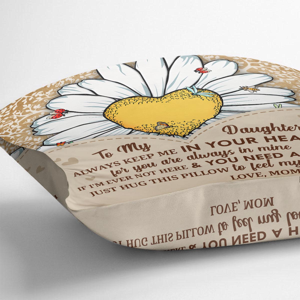 Du bist mein Sonnenschein – Geschenk für Oma, Mutter, Tochter, Enkelin, Schwester, Ehefrau – Personalisiertes Dekokissen