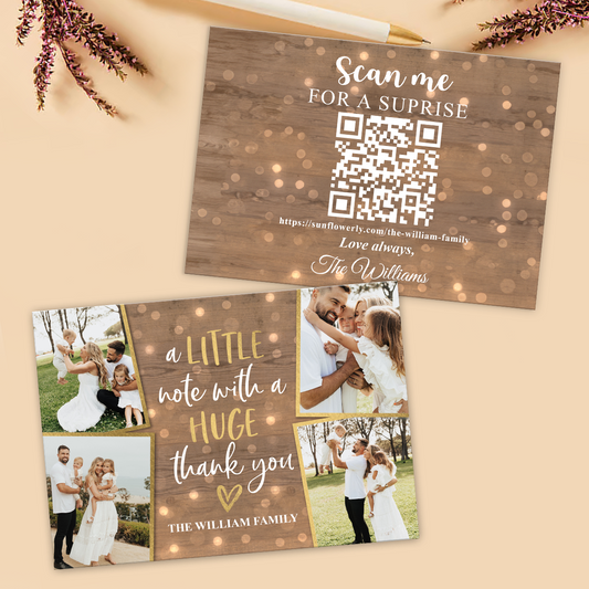 A Little Note - Personalized QR Greeting Card