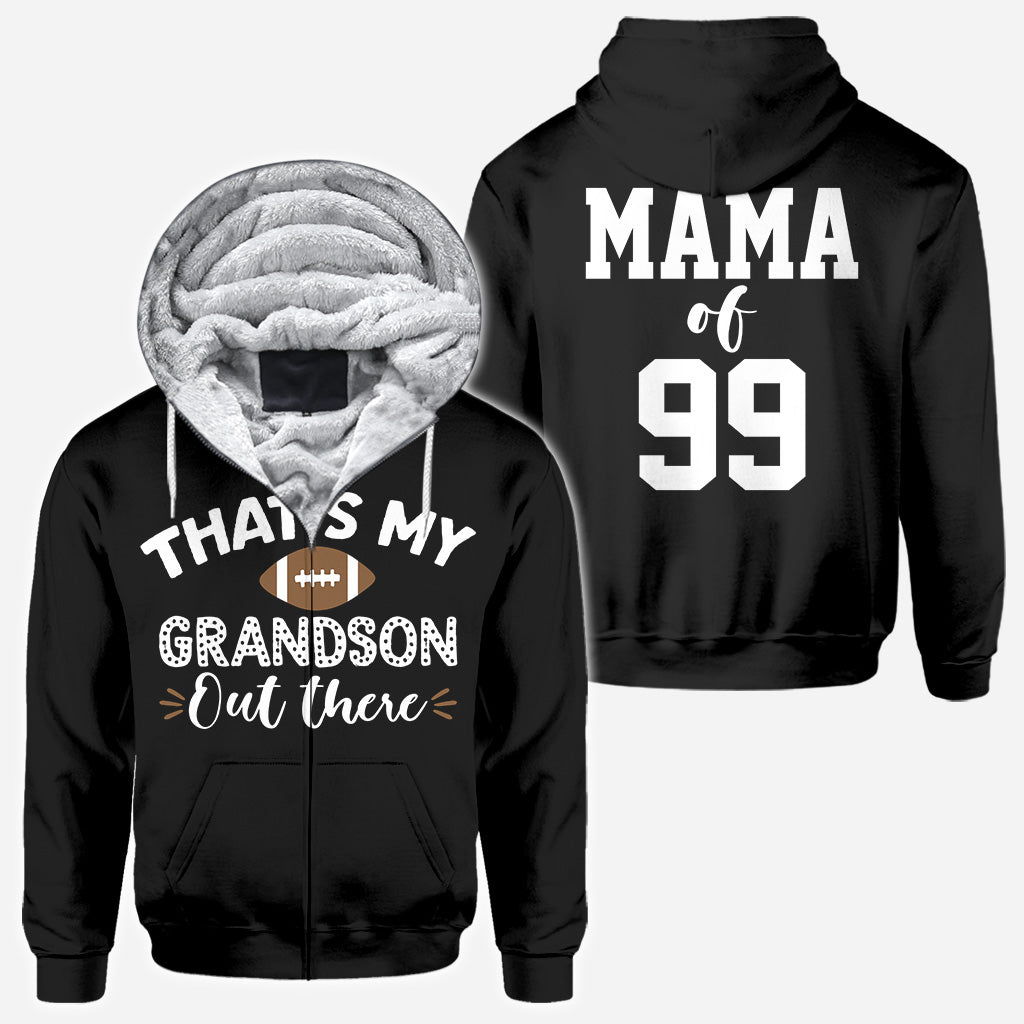 Maman, grand-mère, fière fan de foot - Cadeau football pour maman, grand-mère, épouse, elle - T-shirt personnalisé intégral