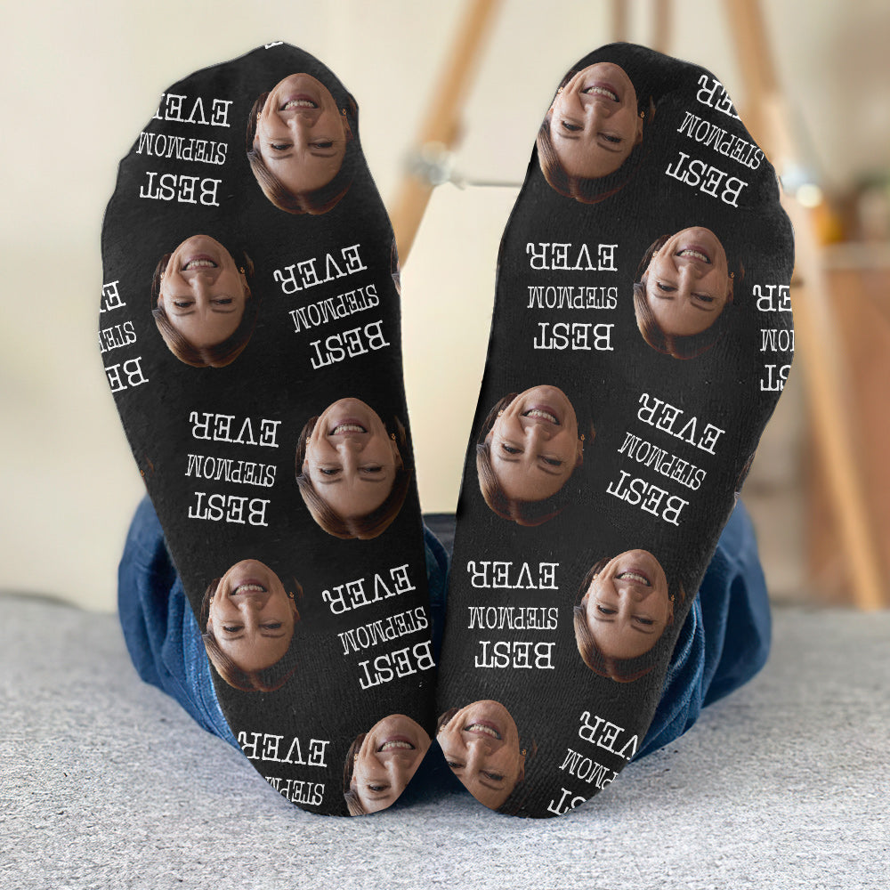 Custom Face - Personalized Step Mom Socks