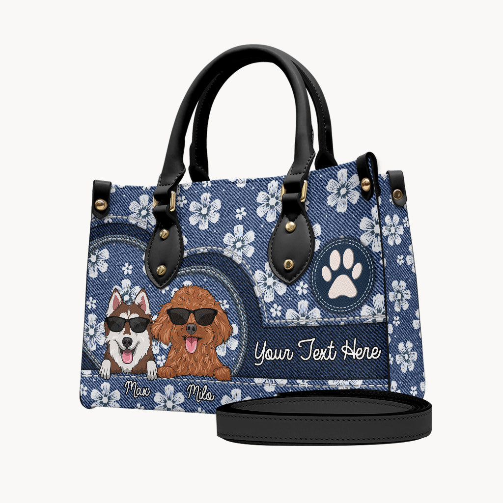 Best Dog Mom/ Cat mom Ever - Gift for dog lovers, cat lover - Personalized Leather Handbag