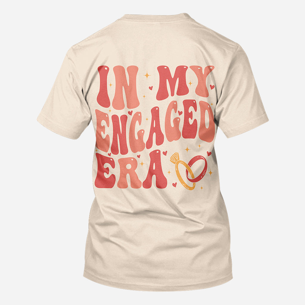 In My Engaged Era - wedding gift for bride - Personalized All Over Shirt