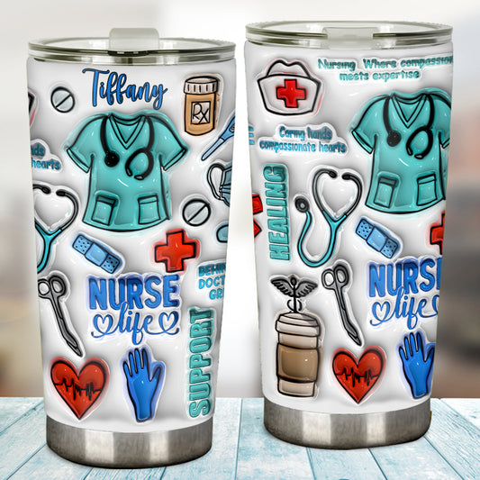 Nurse Life - Personalized Nurse Tumbler
