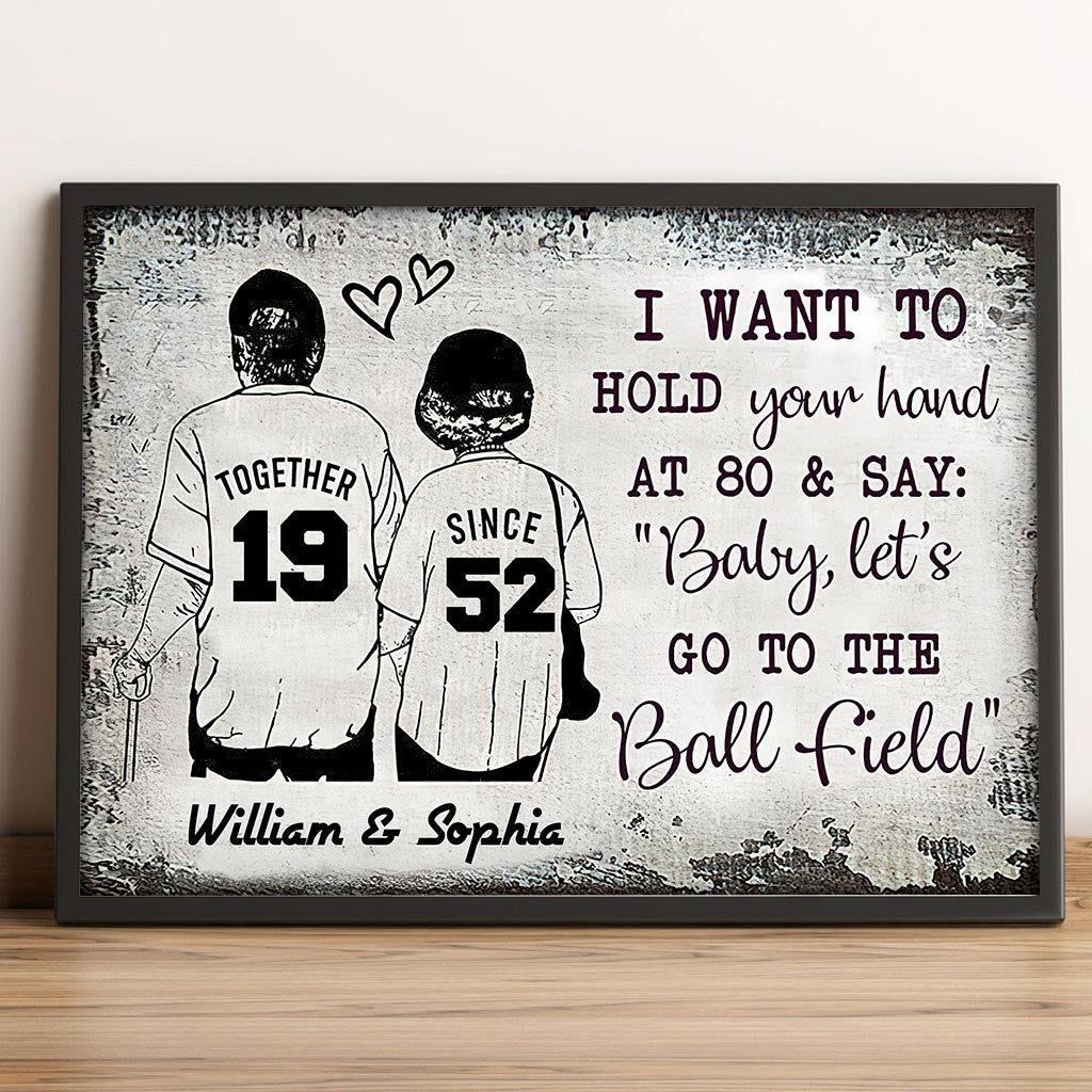 Baseball Together Since - Personalized Baseball Canvas And Poster