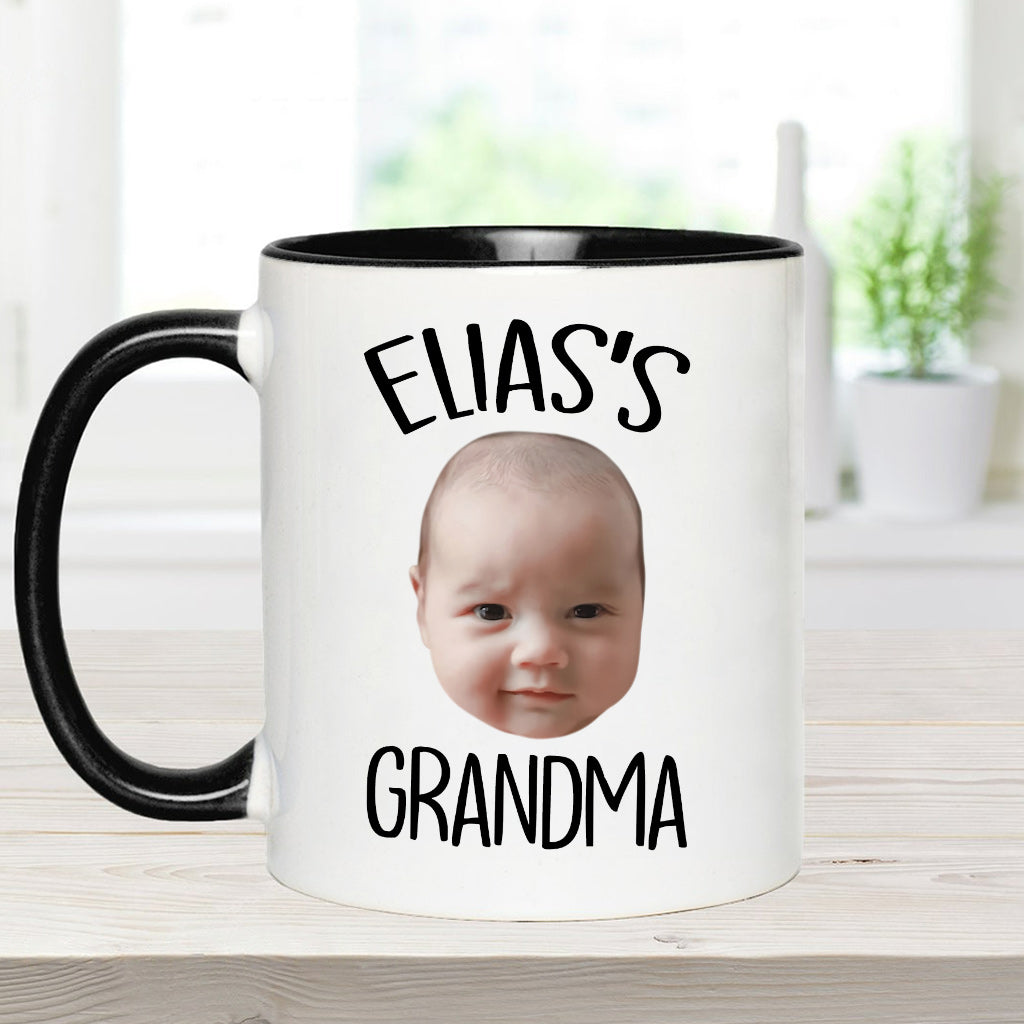 Custom Baby/Kid Face - Personalized Newborn Accent Mug