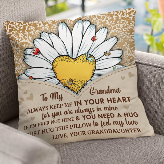 You Are My Sunshine - Gift for grandma, mom, daughter, granddaughter, sister, wife - Personalized Throw Pillow