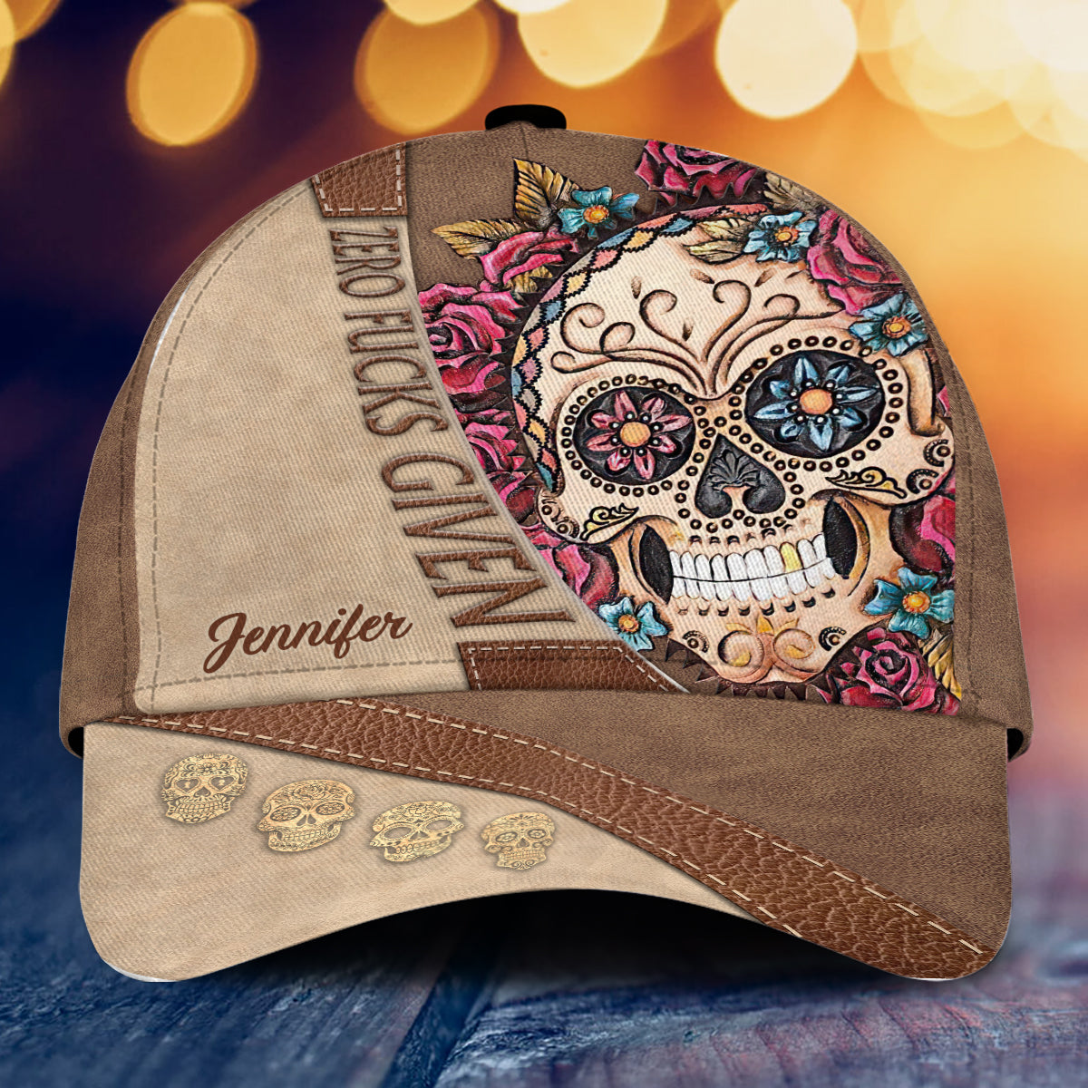 Zero F Given - Personalized Skull Classic Cap