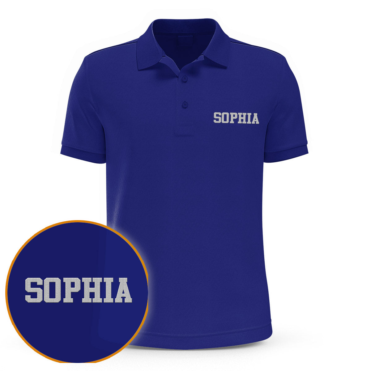 Poloshirt mit individueller Namensstickerei – personalisiertes Shirt für Stiefmütter