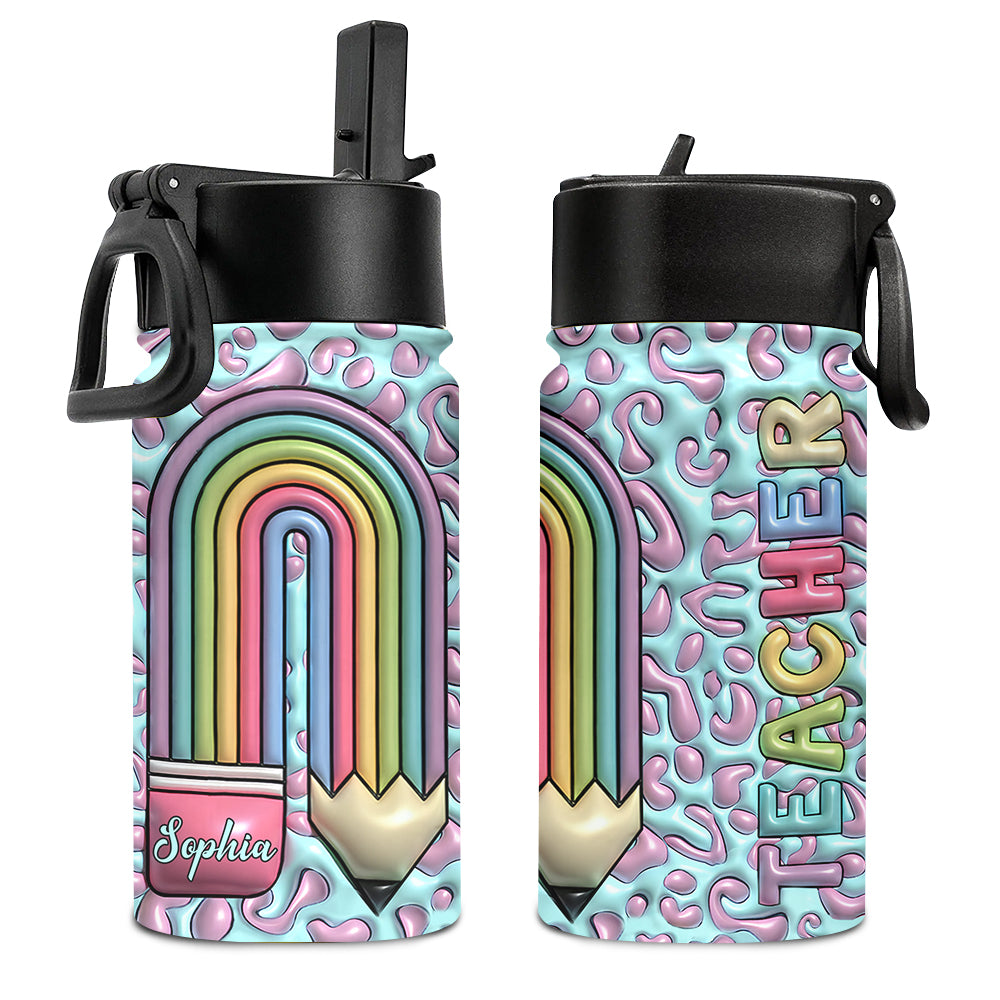 Teacher Life - Personalized Teacher Kids Water Bottle