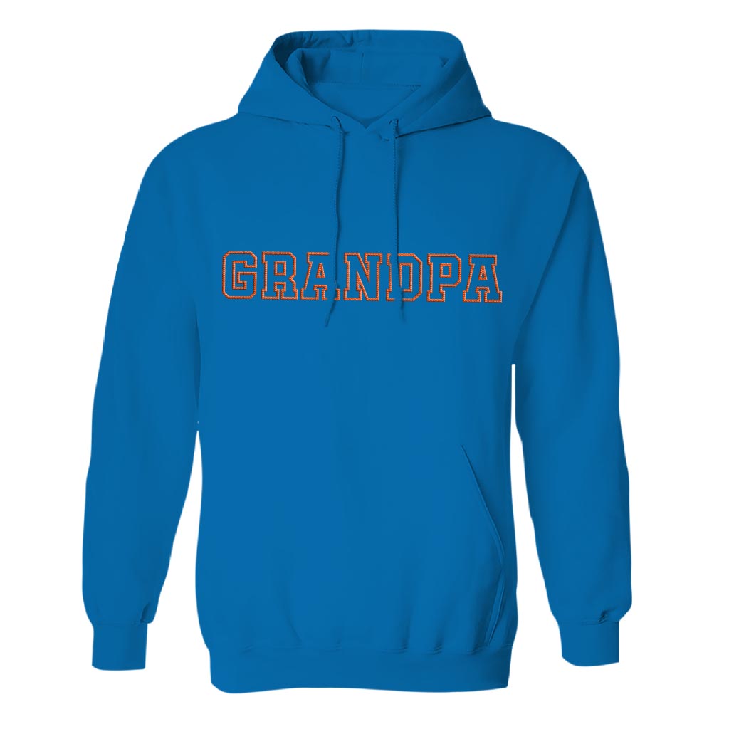 Custom Name - Personalized Grandpa Embroidered Hoodie