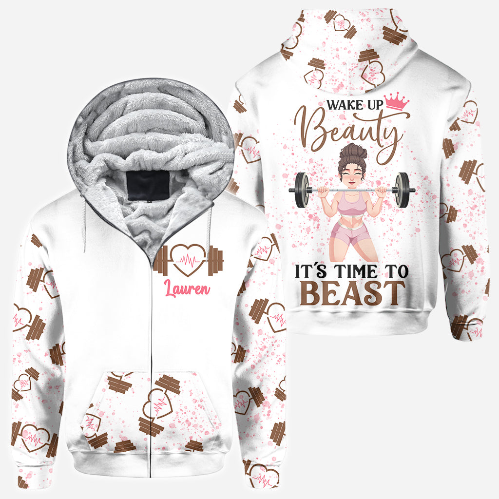 Wake Up Beauty - Personalized Fitness All Over Shirt