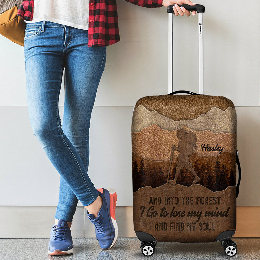 And Into The Forest I Go - Personalized Hiking Luggage Cover
