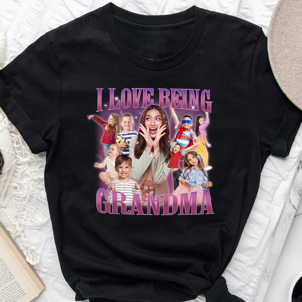 J'adore être grand-mère/mamie/mémé/gigi... - T-shirt et sweat à capuche personnalisés pour grand-mère