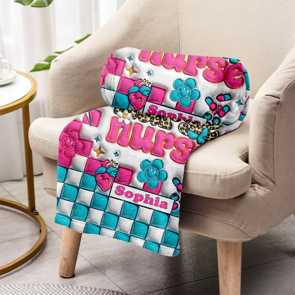 Nurse Life - Nurse gift for mom, her, wife, girlfriend, friend - Personalized Blanket