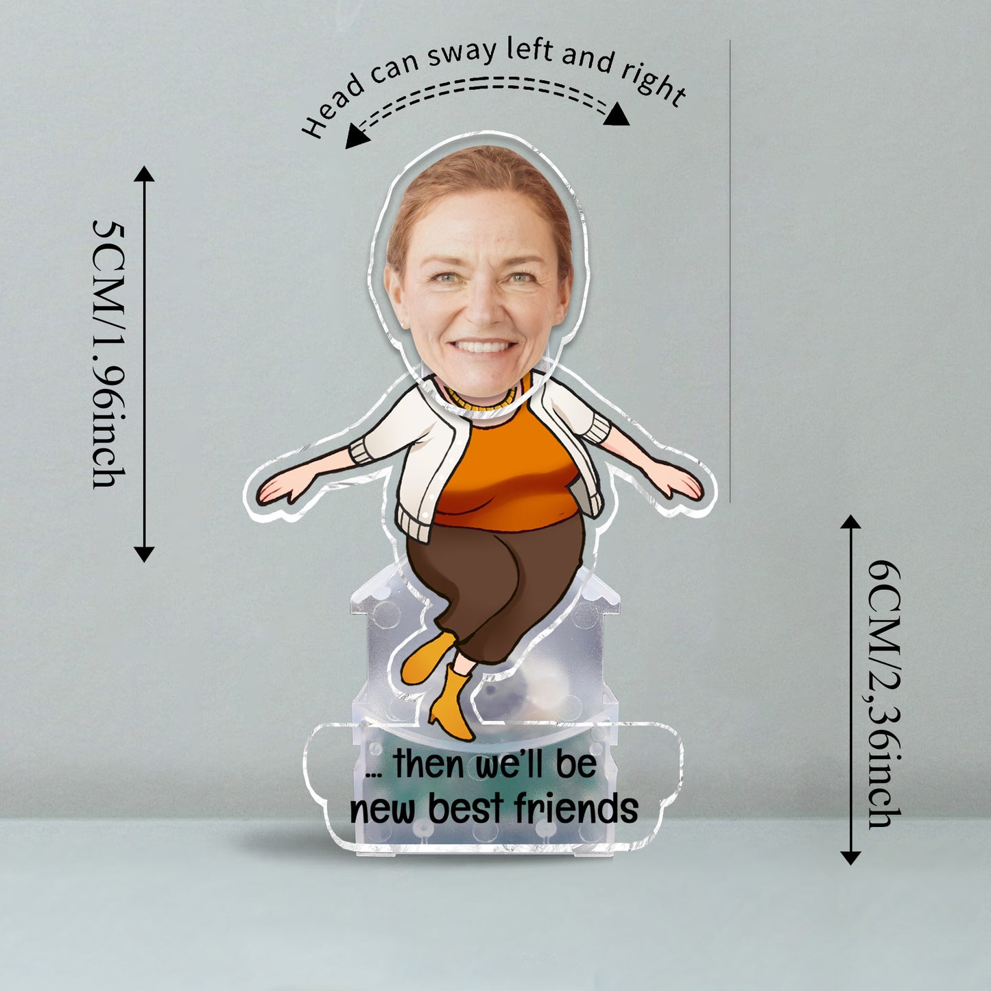 We Will Be Friends Until We Are Old And Senile - Gift for friend - Personalized Custom Shaking Head