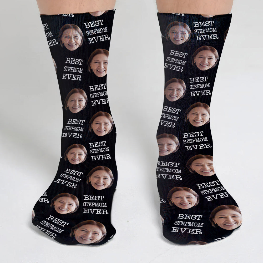 Custom Face - Personalized Step Mom Socks