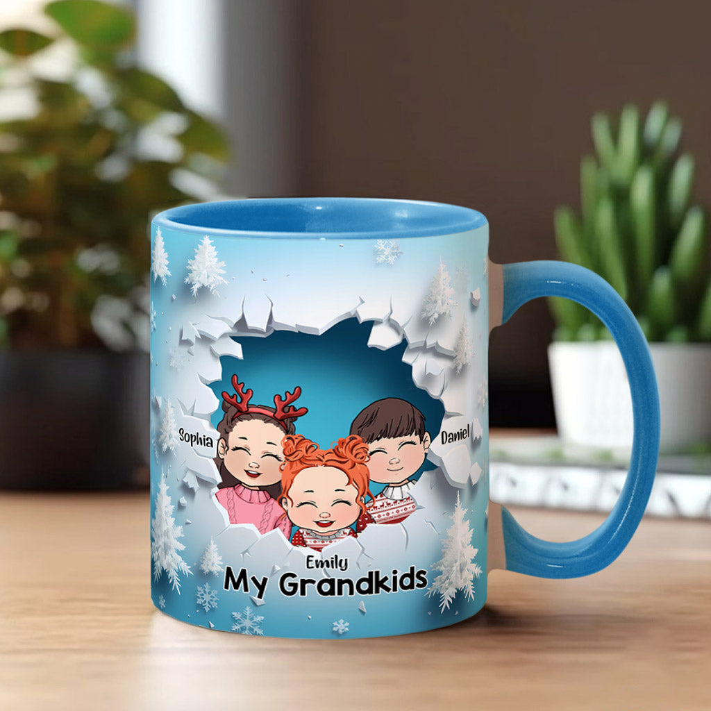 Meine Enkelkinder – Personalisierte Tasse mit Oma-Akzent