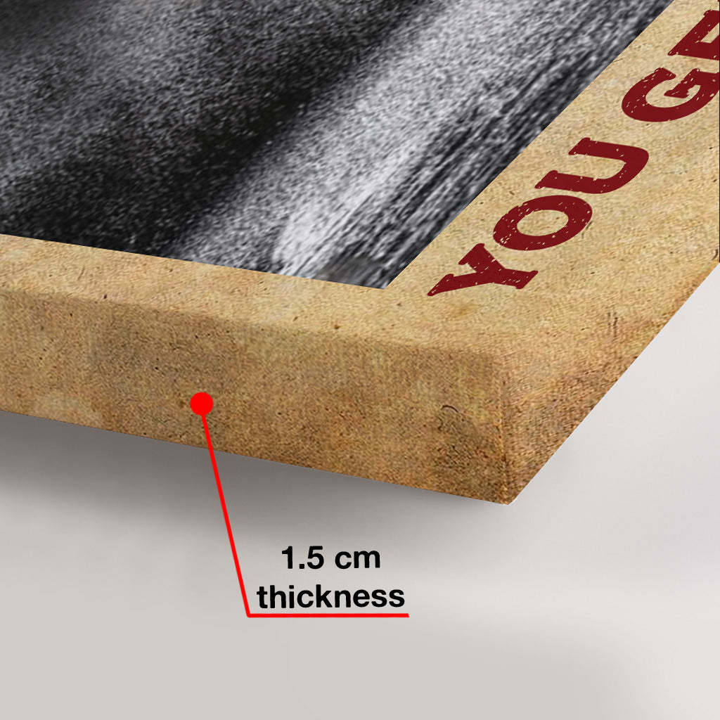 On ne cesse pas de faire de la musculation en vieillissant - Toile et affiche personnalisées sur le thème du fitness