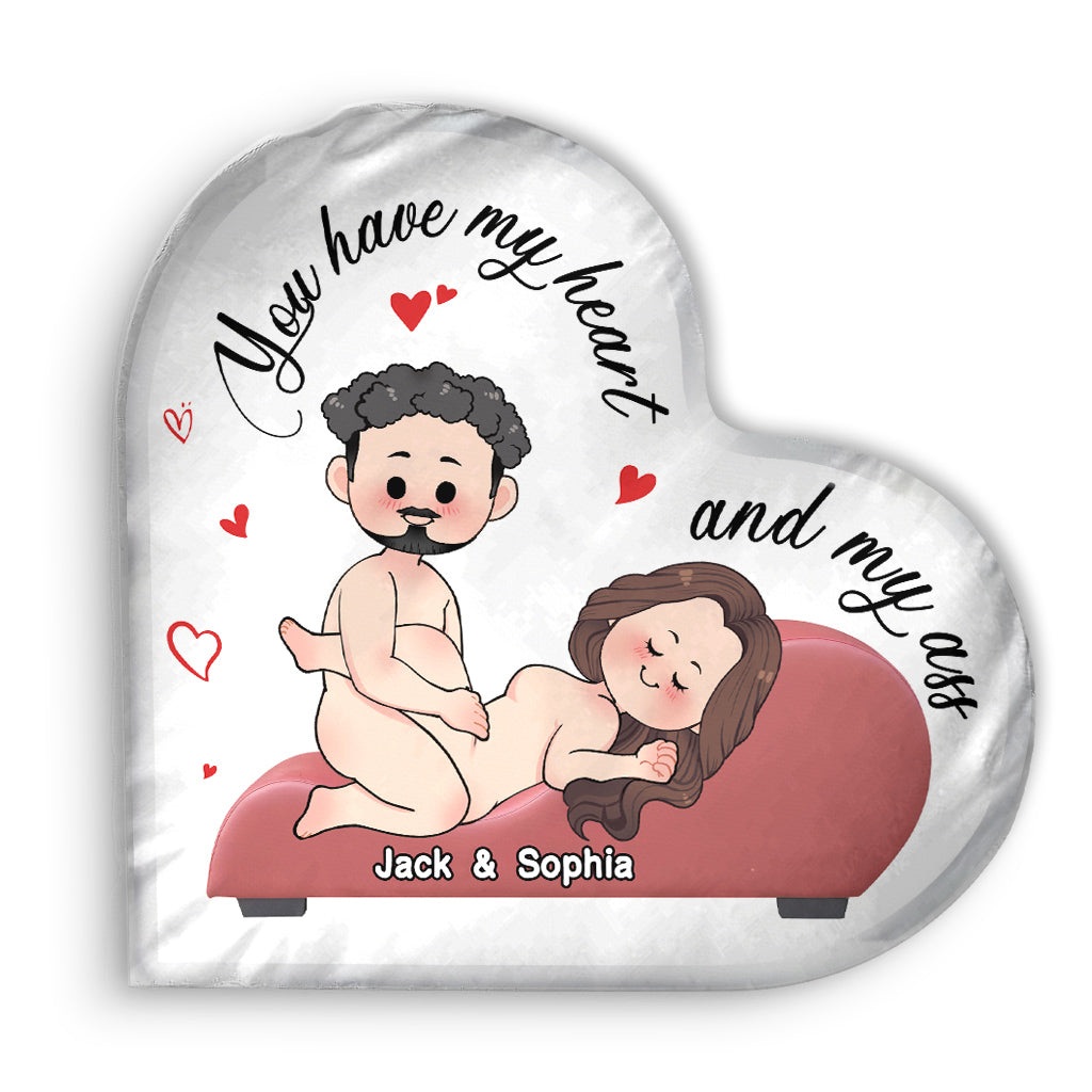 Thank For All The Orgasms - Personalized Couple Shaped pillow