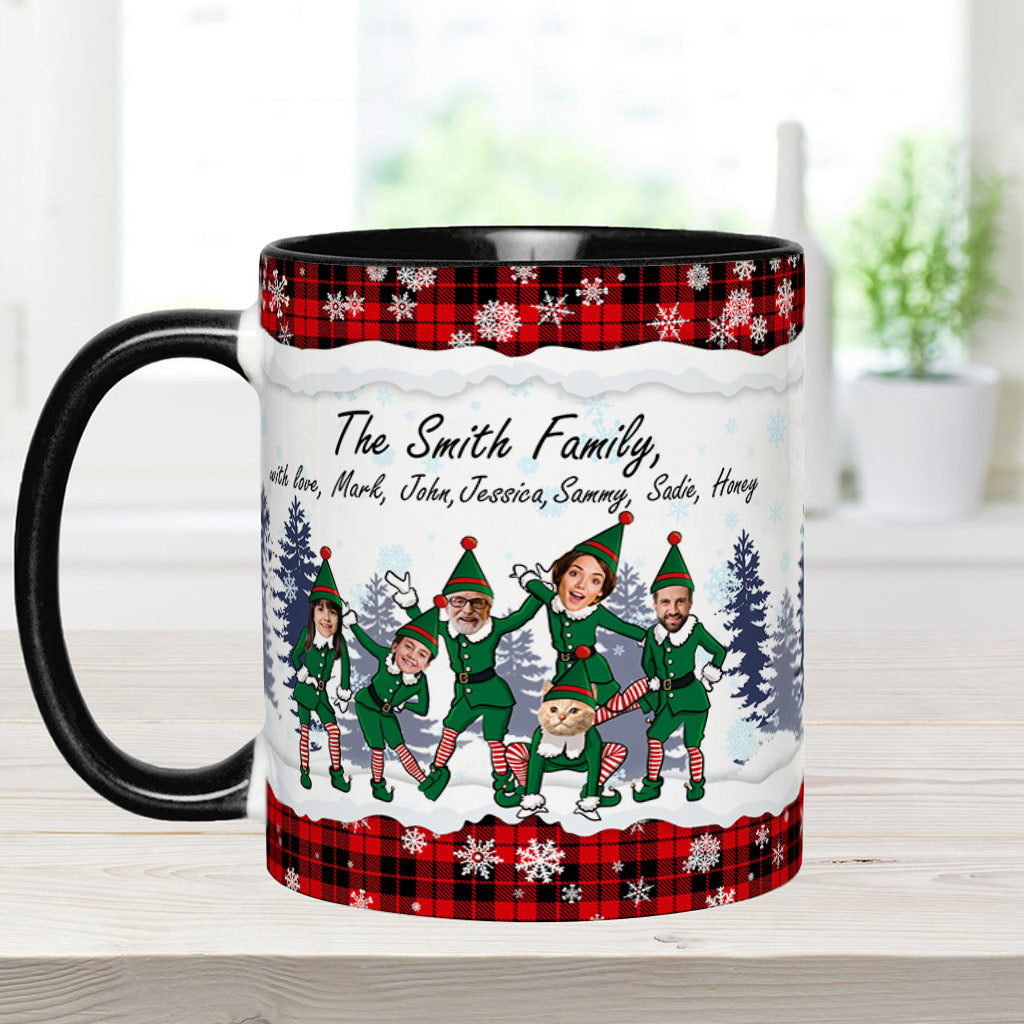 Merry Christmas - Personalized Family Accent Mug