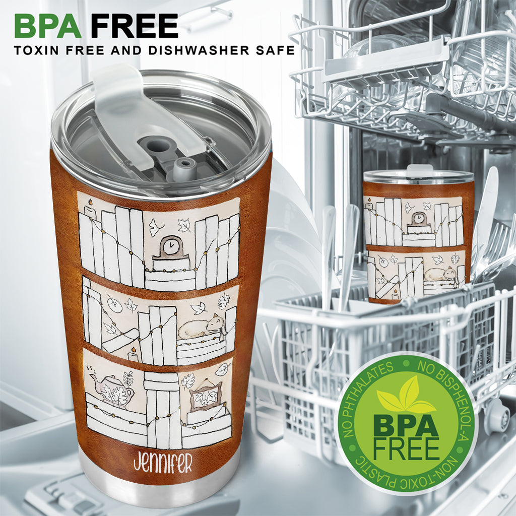 Four Seasons Reading Tracker - Personalized Book Tumbler