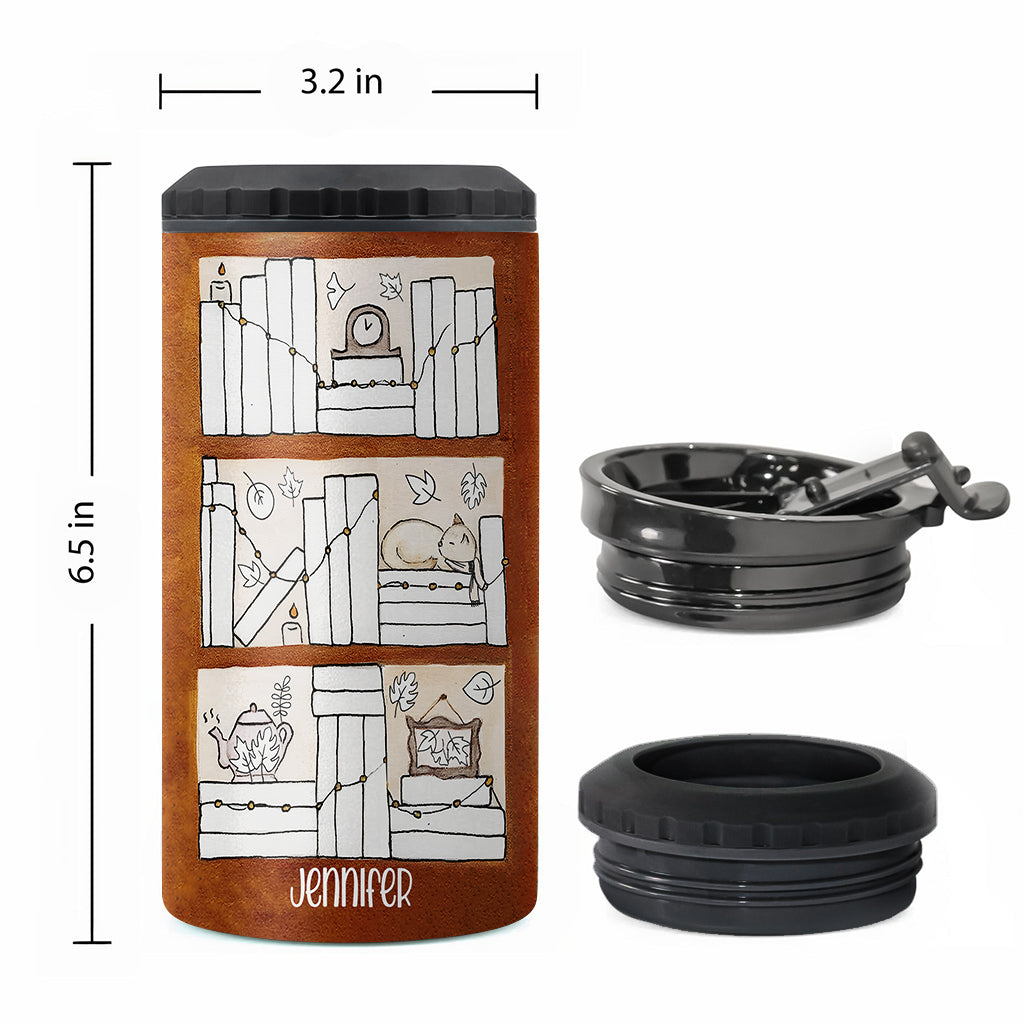 Four Seasons Reading Tracker - Personalized Book Can Cooler