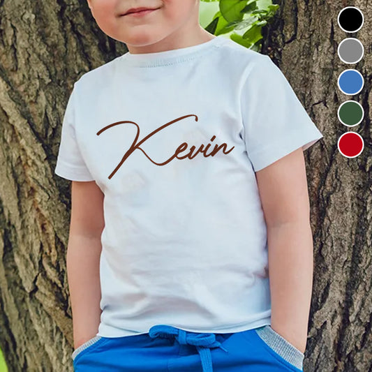 Personalisiertes T-Shirt mit individuellem Namen für Ihren Enkel – bestickt