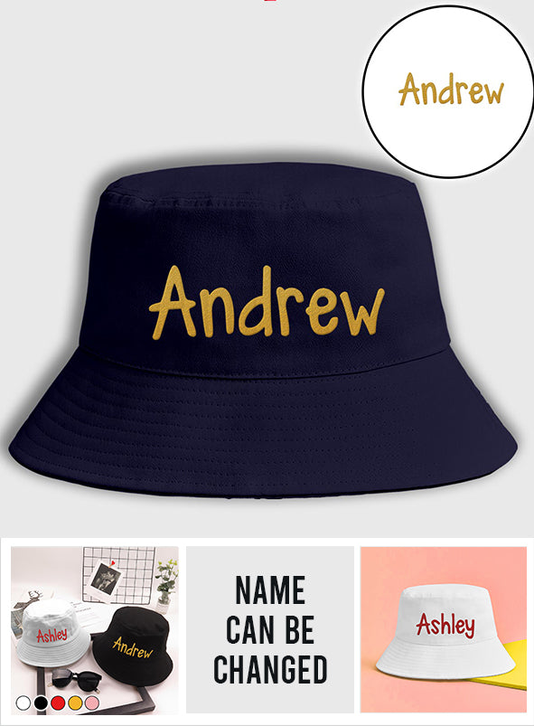 Custom Name - Personalized Couple Embroidered Bucket Hat