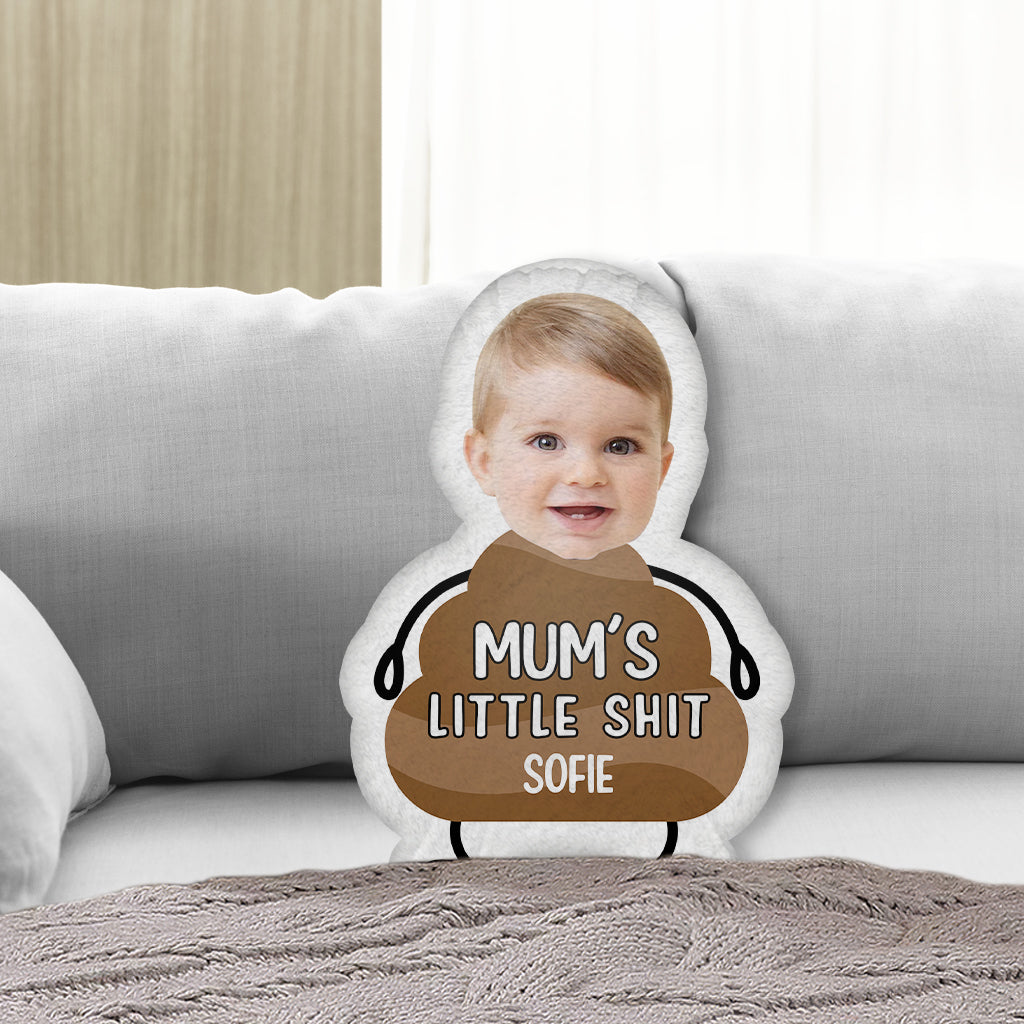 Mum's Little Shits - Personalized Mother Shaped Pillow