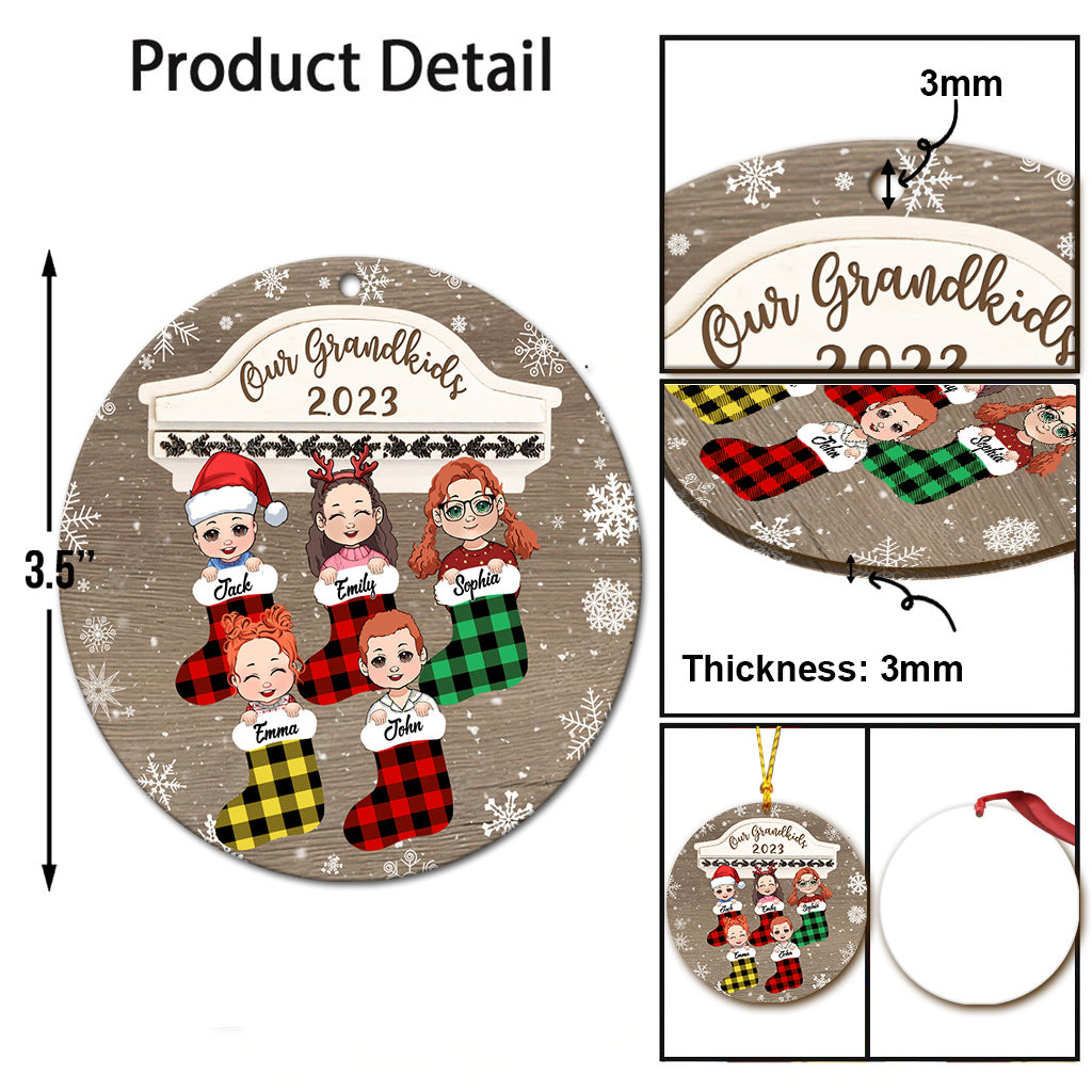 Our Grandkids 2023 - Personalized Grandma Ornament