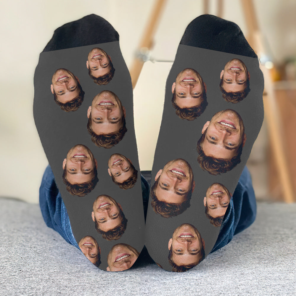 Individuell gestaltete Socken für Onkel