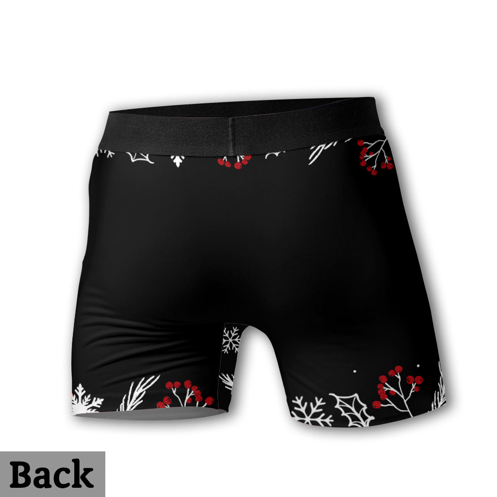 The Best Decision - Personalized Couple Men Boxer Briefs