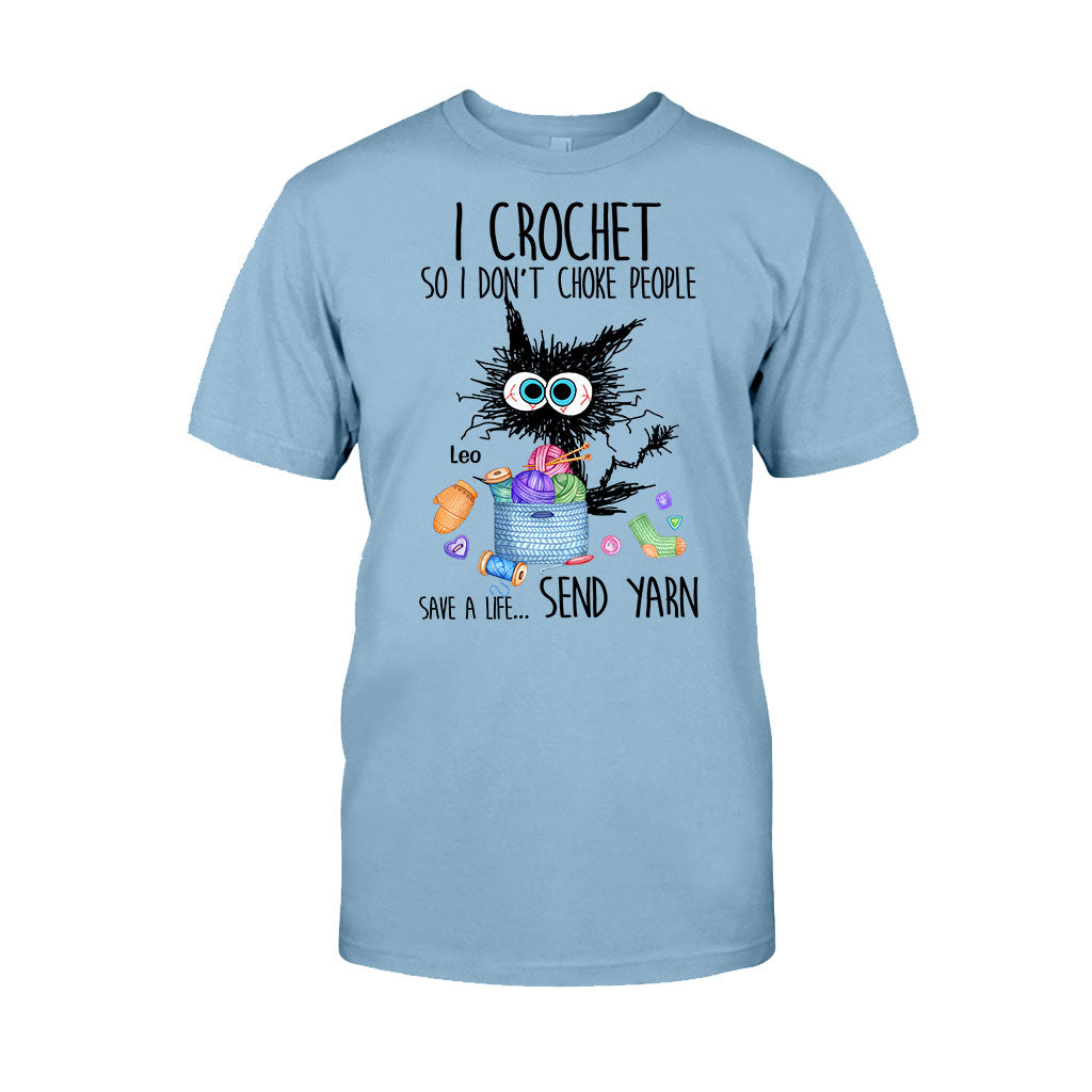 Je fais du crochet pour ne pas étrangler les gens - T-shirt et sweat à capuche personnalisés pour crocheteurs