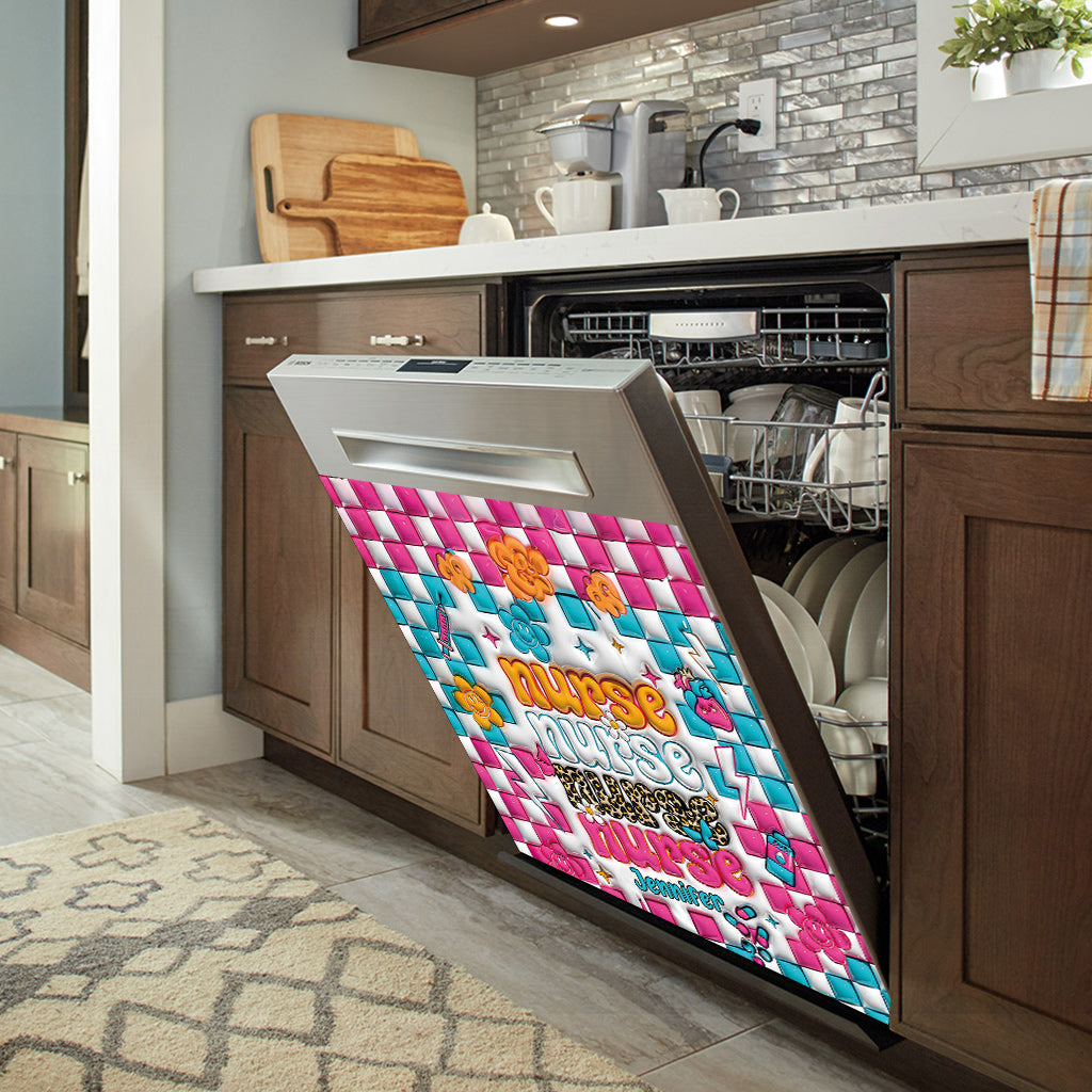 Nurse Life - Personalized Nurse Dishwasher Cover