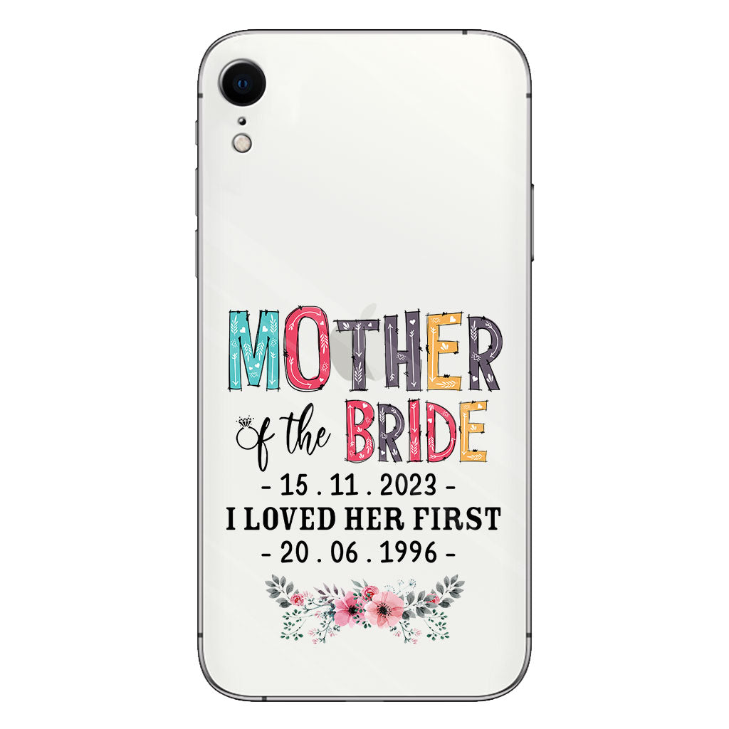 Mother Of The Bride - Personalized Mother Clear Phone Case