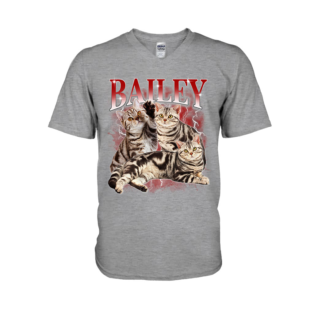 T-shirt et sweat à capuche personnalisés style rap bootleg - Cadeau idéal pour les amoureux des chiens et des chats - T-shirt et sweat à capuche personnalisés