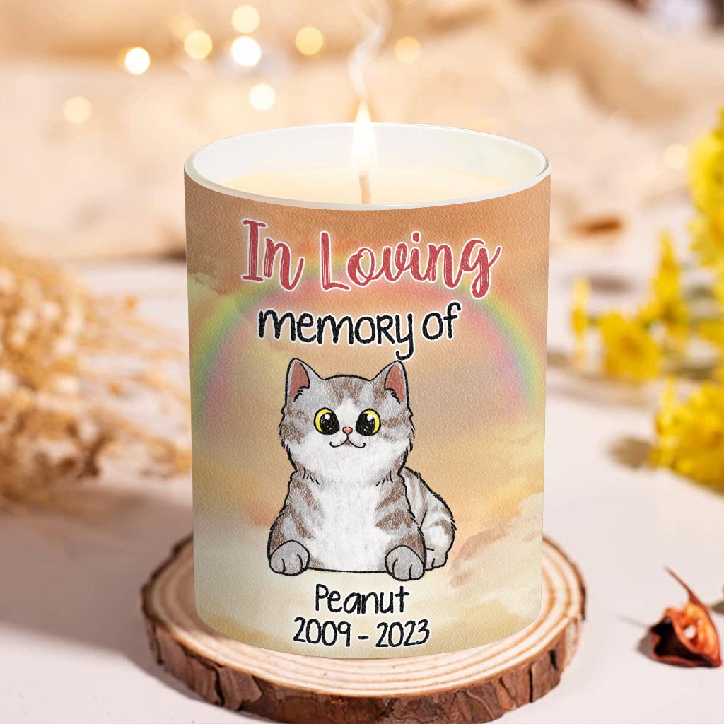 Your Light Shine In Our Hearts - Personalized Dog Candle With Wooden Lid