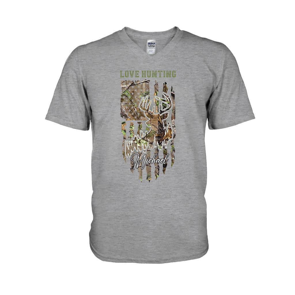 J'adore la chasse - T-shirt et sweat à capuche personnalisés sur le thème de la chasse