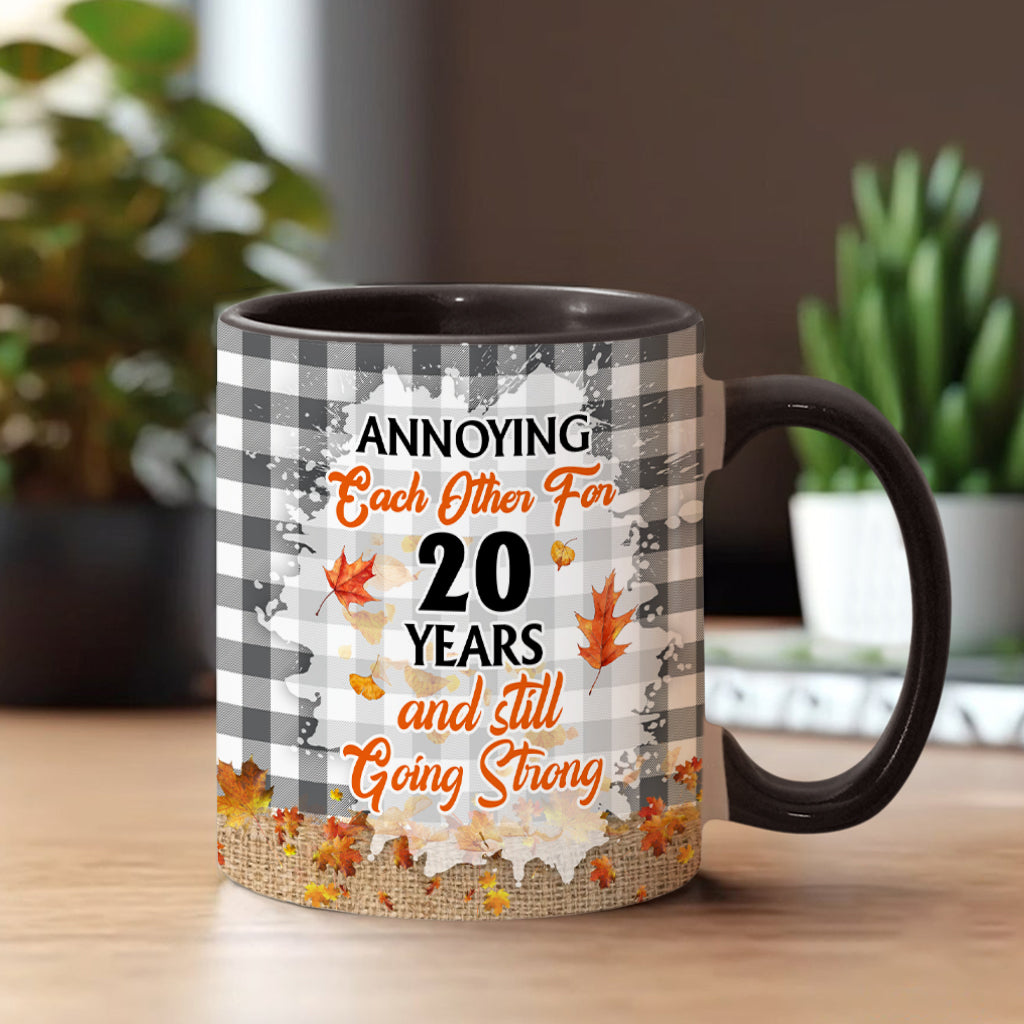 Annoying Each Other - Personalized Couple Accent Mug