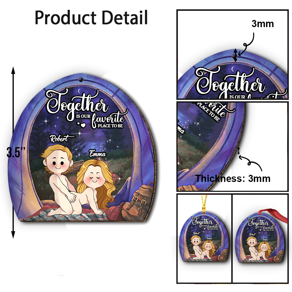 Together Is Our Favorite Place To Be - Personalized Camping Ornament