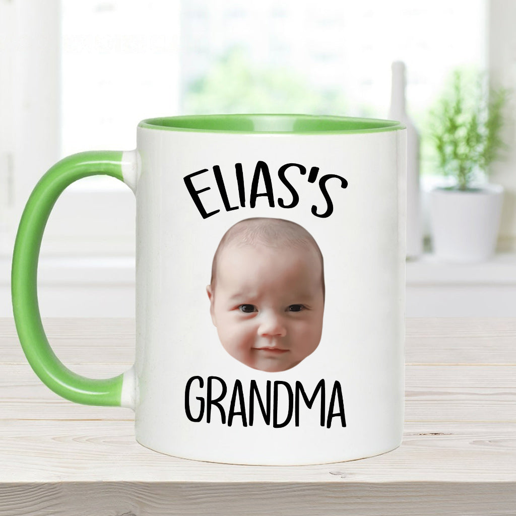 Custom Baby/Kid Face - Personalized Newborn Accent Mug