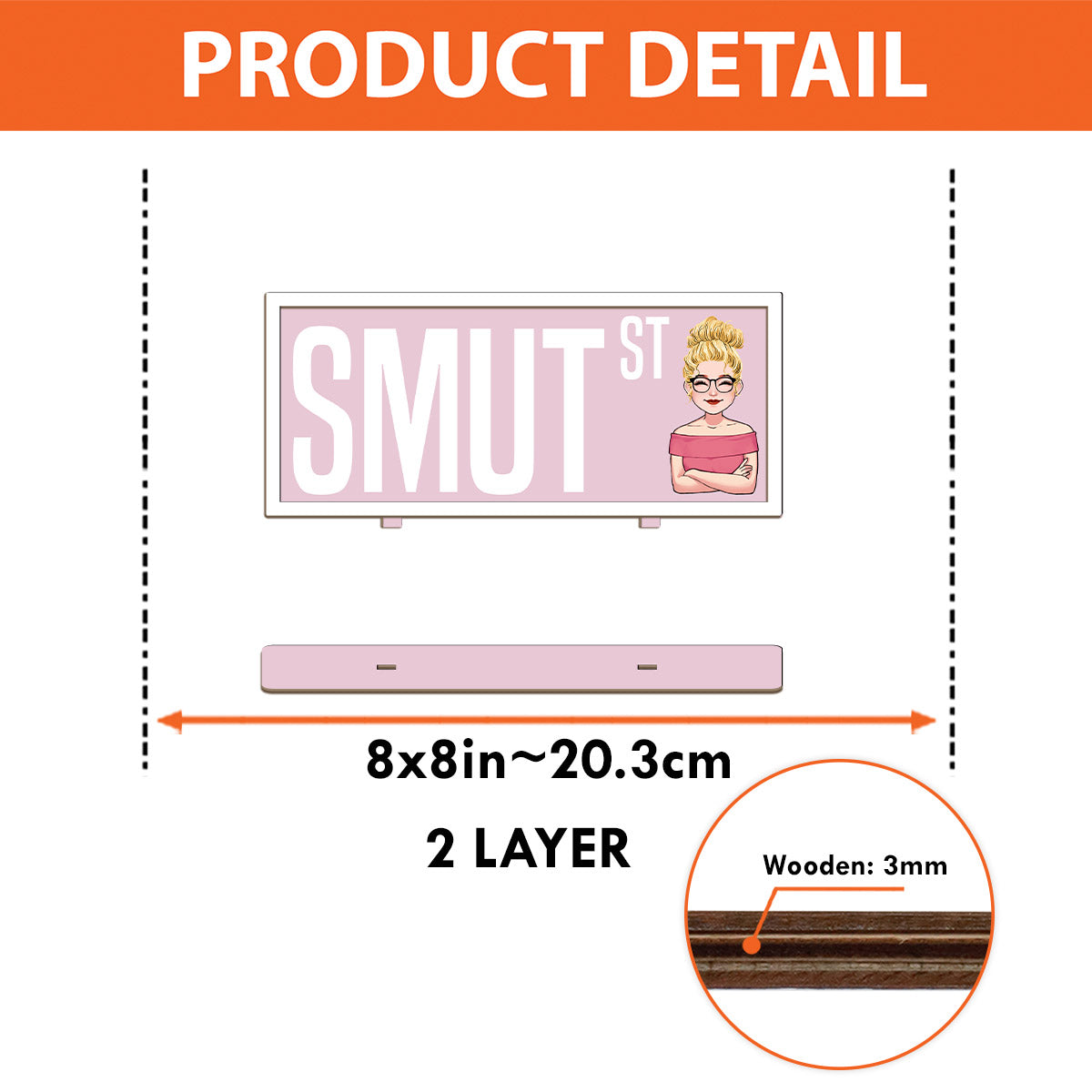 Book Category - Personalized Book 2 Layered Big Freestanding