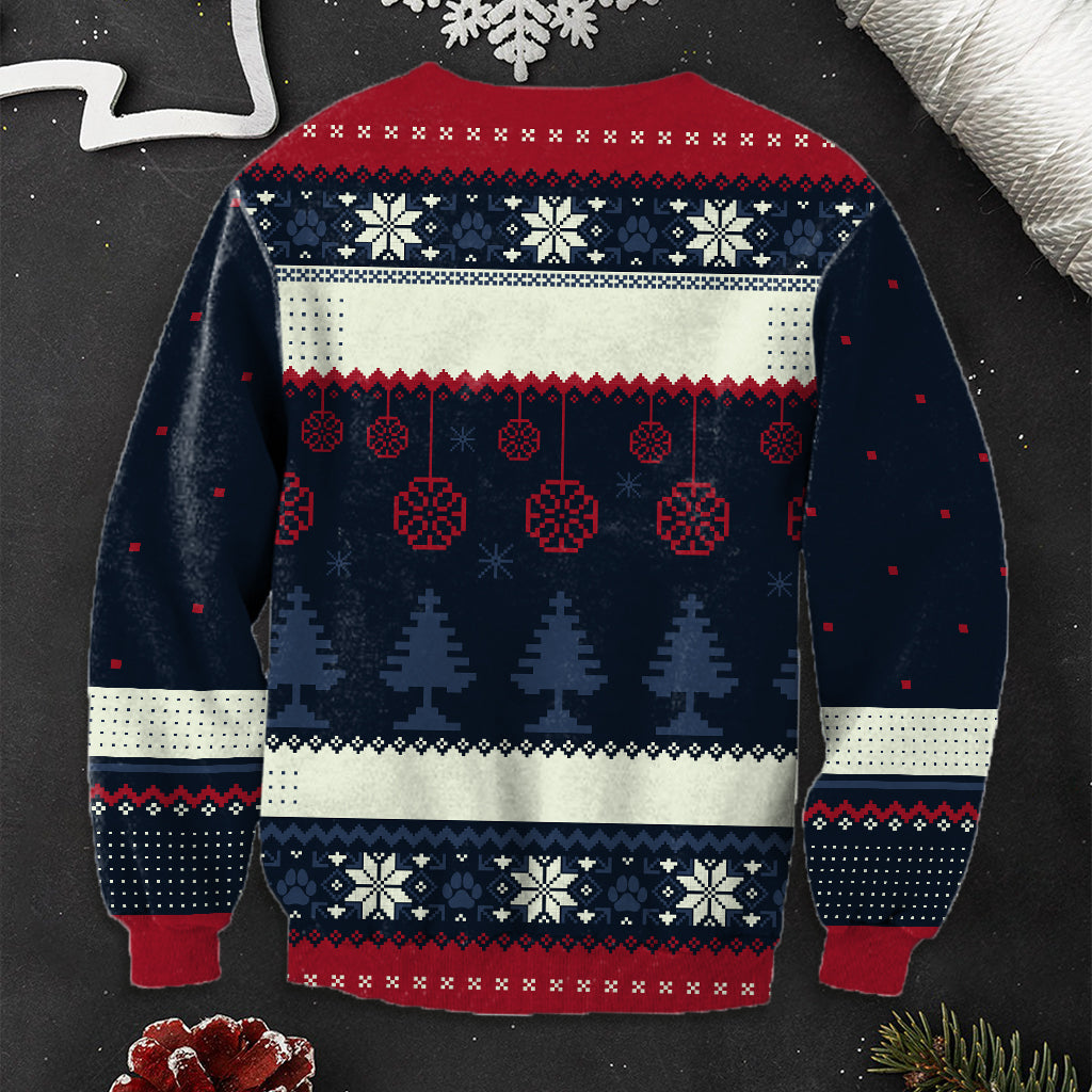 Meowy Christmas - Personalized Cat Ugly Sweater
